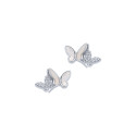Srebrne kolczyki 925 Motyle cyrkonia