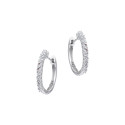 Srebrne kolczyki 925 Cyrkoniowe Kółka