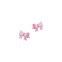 Srebrne dziecięce kolczyki 925 Różowa Chmurka