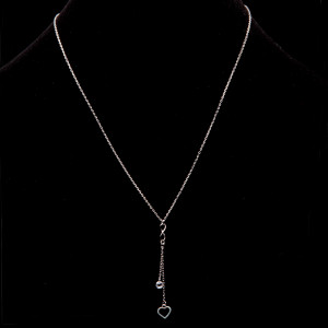 Srebrny naszyjnik serduszko z nieskończonością