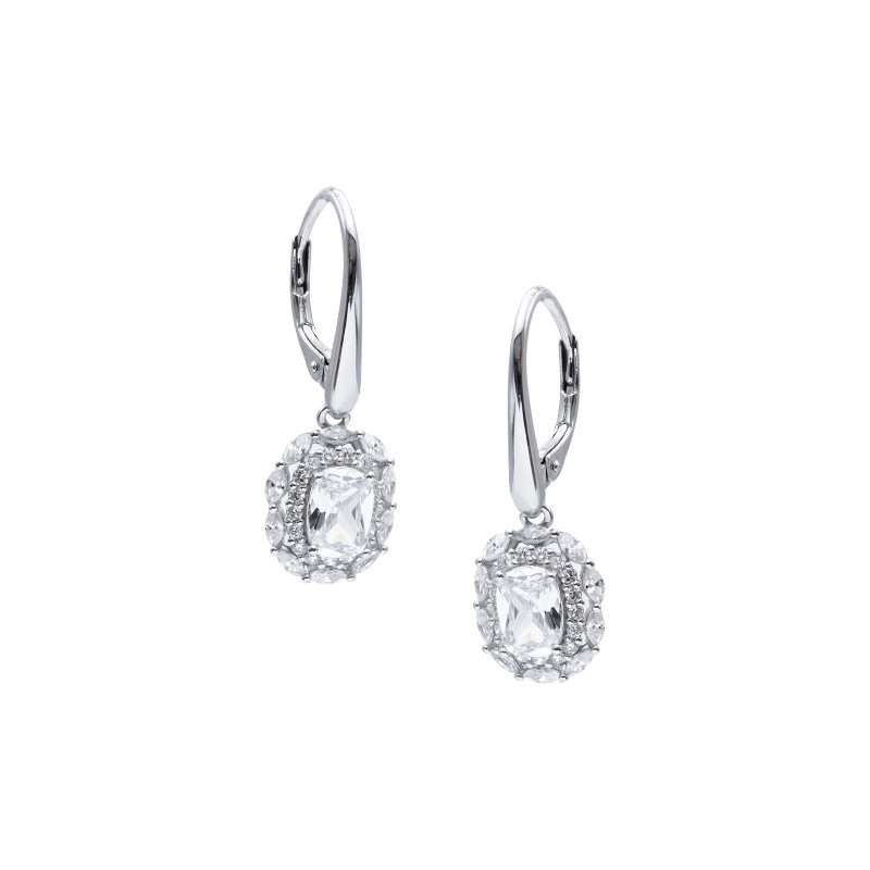 Srebrne wiszące kolczyki 925 Błyszcząca Elegancja kolory