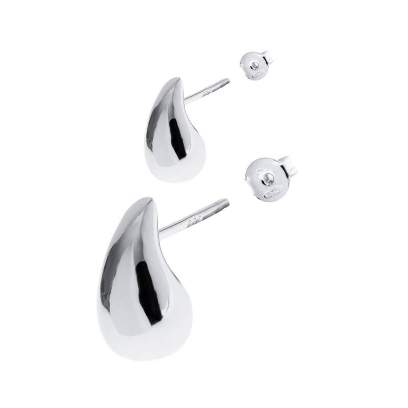 Srebrne Kolczyki 925 Drops Krople