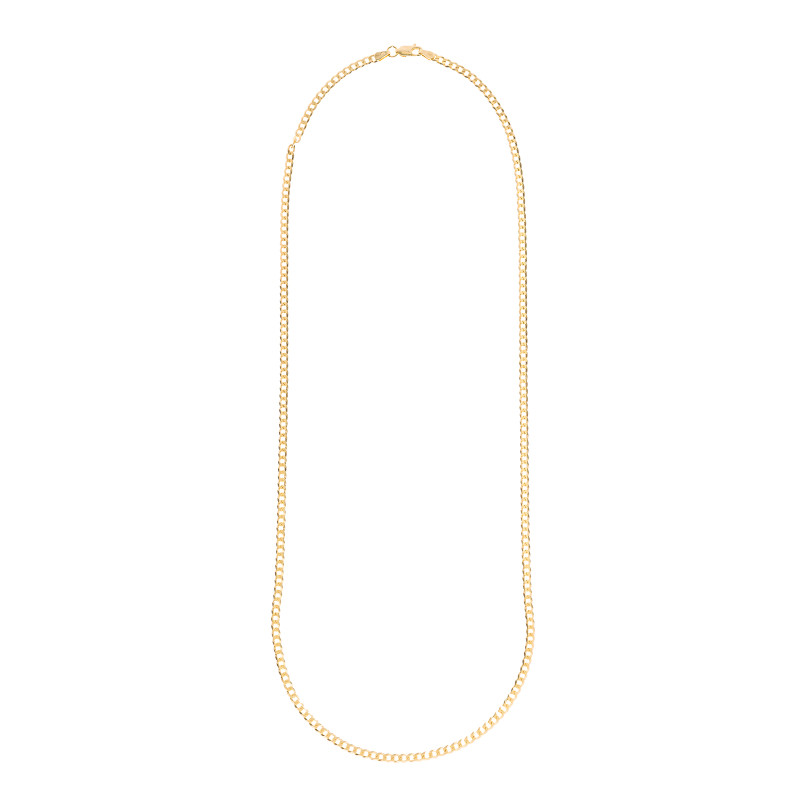 Srebrny pozłacany łańcuszek 925 Pancerka 3mm