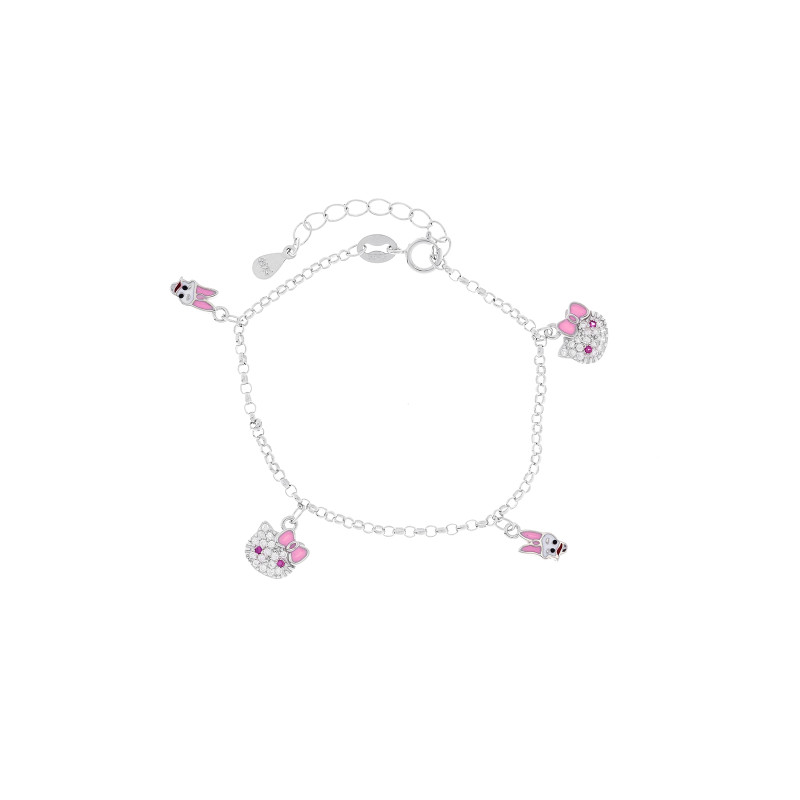 Srebrna bransoletka 925 Hello Kitty dla małej damy
