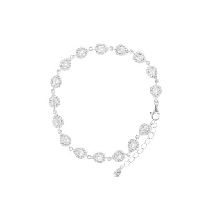 Srebrna bransoletka 875 z Lśniącymi białymi cyrkoniami