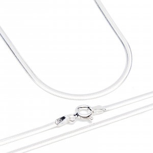 Srebrna bransoletka 925 Płaska Linka