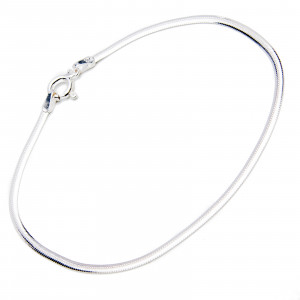 Srebrna bransoletka 925 Płaska Linka