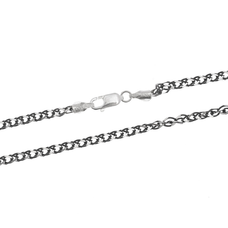 Srebrny łańcuszek 925 Black 3 mm