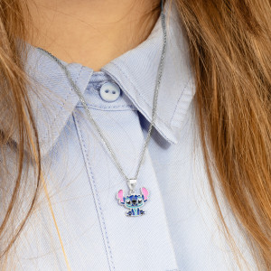 Zawieszka srebrna 925 z emalią Stich dla małej damy PREZENT