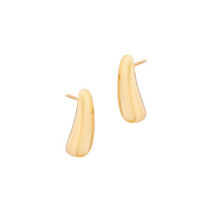 Srebrne pozłacane kolczyki 925 łezki