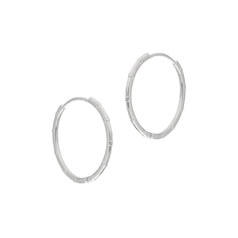 Srebrne 925 kolczyki koła