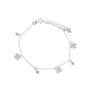 Srebrna 925 bransoletka Szczęście i Harmonia