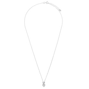 Srebrny naszyjnik 925 Dwa połączone serca – blask i elegancja