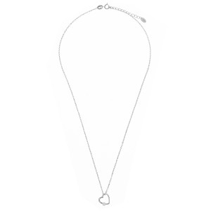 Srebrny naszyjnik 925 Serce z blaskiem