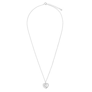 Naszyjnik srebrny 925 Serce ze Stópkami