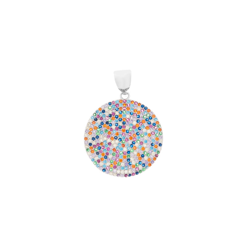 Srebrna zawieszka 925 Tęczowy Krąg