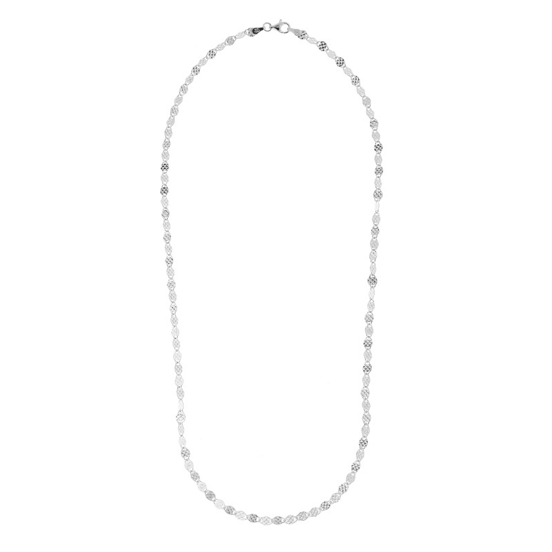 Srebrny łańcuszek 925 Blaszki Diamentowane