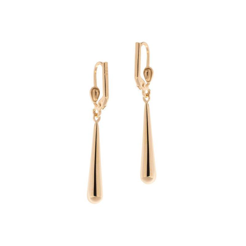 Złote kolczyki 585 Sopelki długie