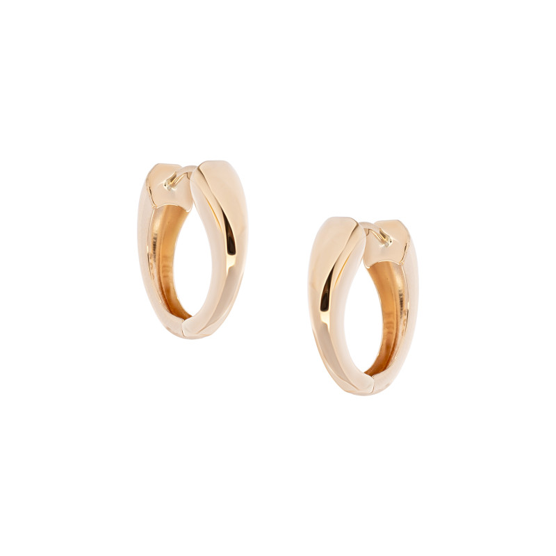 Złote kolczyki 585 Rings gładkie