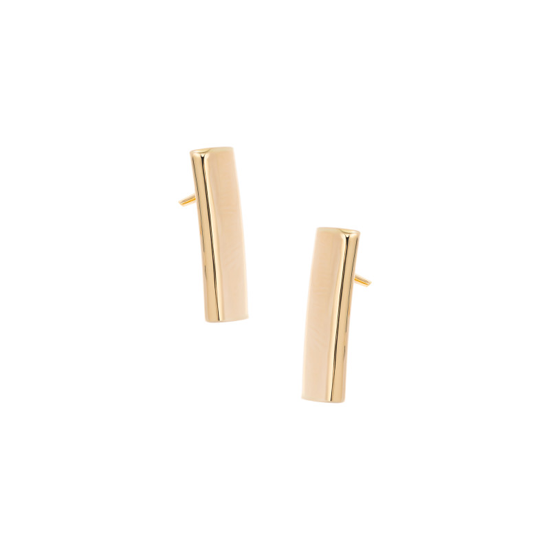 Złote kolczyki 585 Blaszka Minimalistyczna