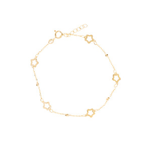 Złota Bransoletka 585 Gwiazdki