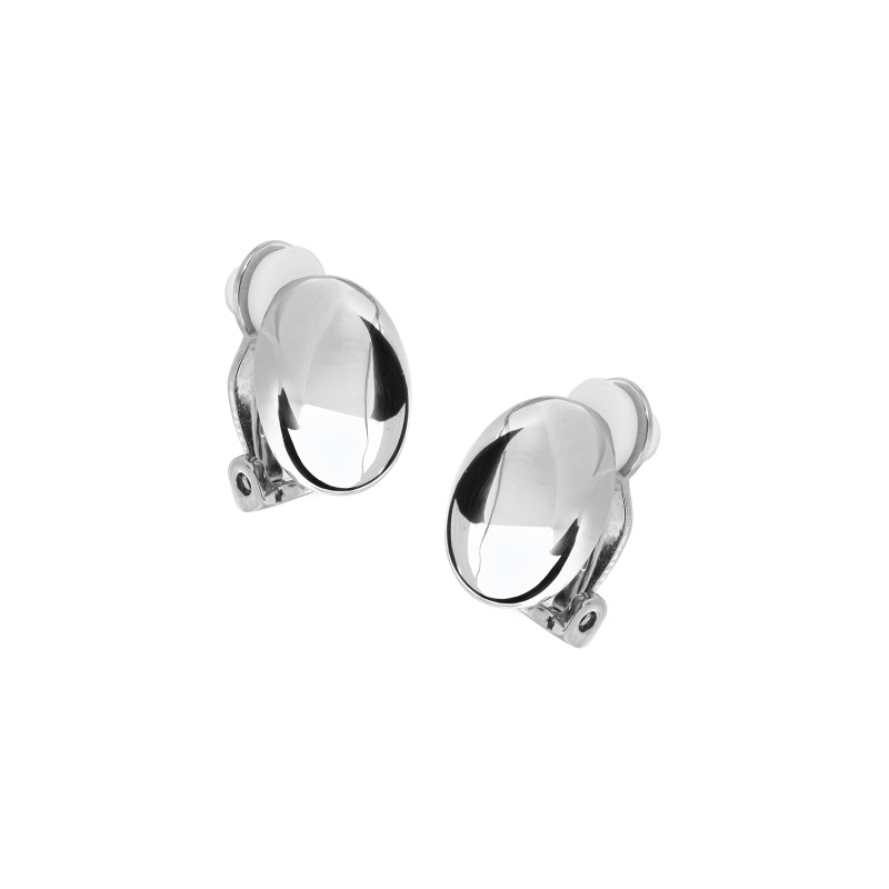 Srebrne kolczyki 925 Klipsy Owal