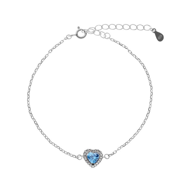 Srebrna 925 bransoletka Promise Blue