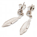 Srebrne kolczyki 925 skrzydła z cyrkoniami