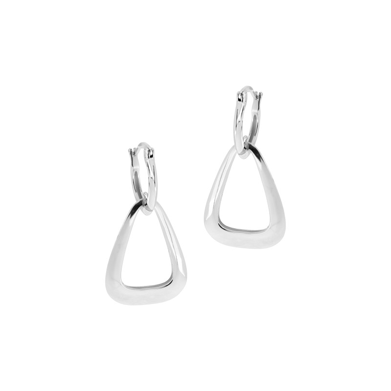 Srebrne Kolczyki 925 Geometryczny mix