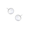 Srebrne kolczyki 925 Półkula