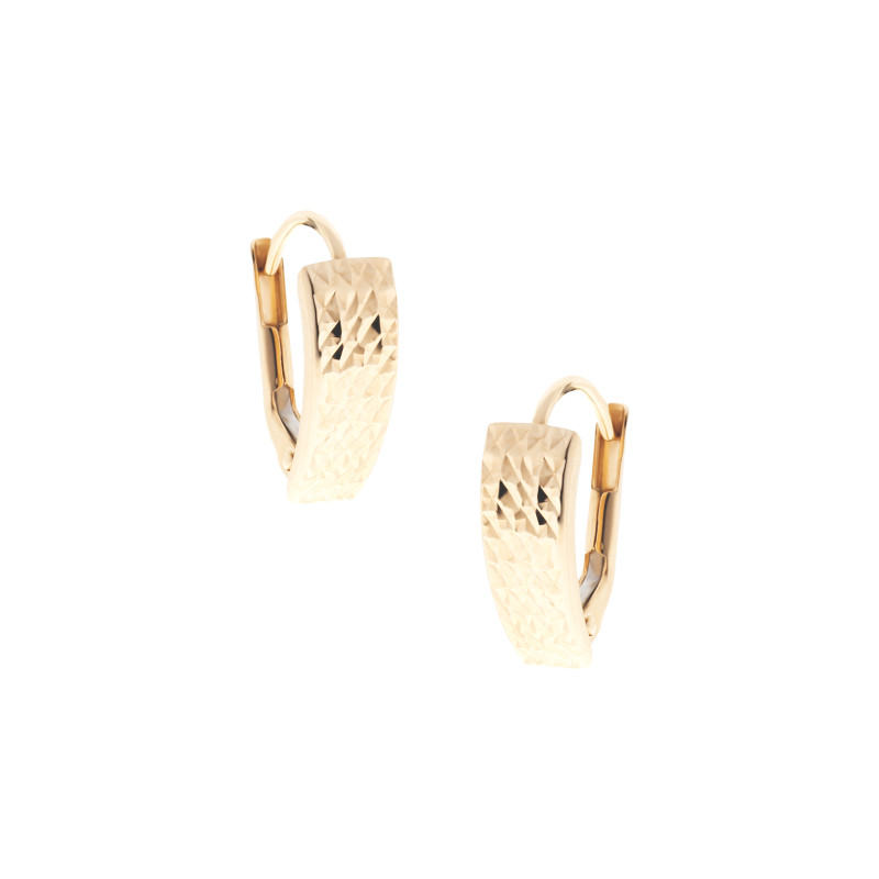 Złote kolczyki 585 Delikatne Blaszki