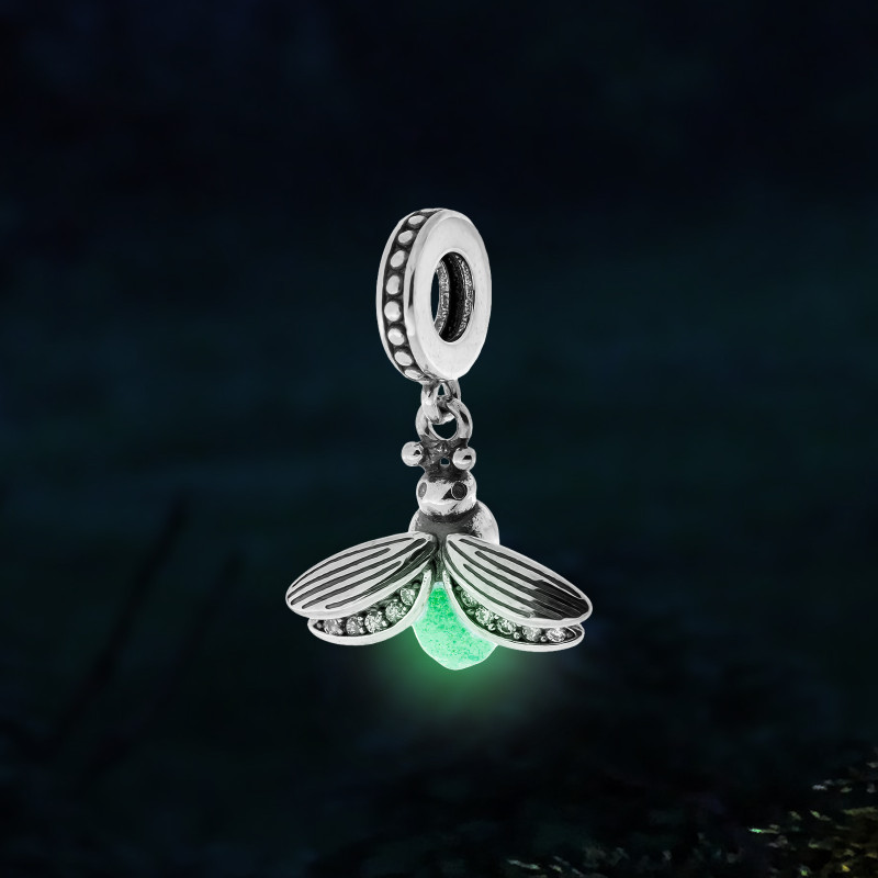 Srebrna zawieszka 925 Świetlik Cyrkonie