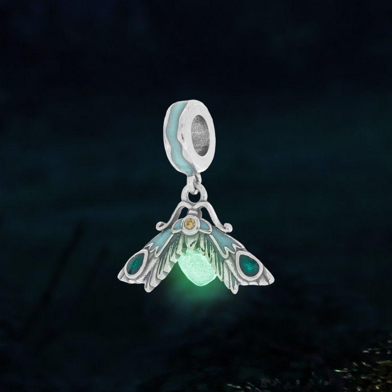 Srebrna zawieszka 925 Świetlik Turkus