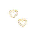 Srebrne 925 kolczyki Iskrzące Serce
