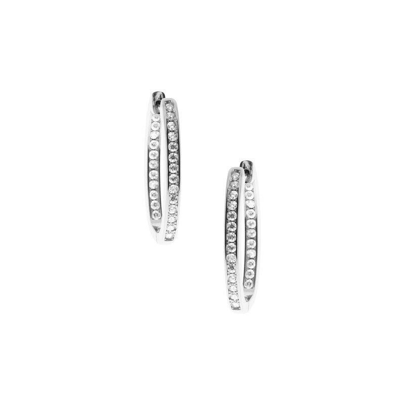 Srebrne 925 kolczyki Owalne Błyszczące