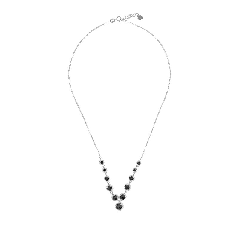 Srebrny naszyjnik Czarna Kaskada