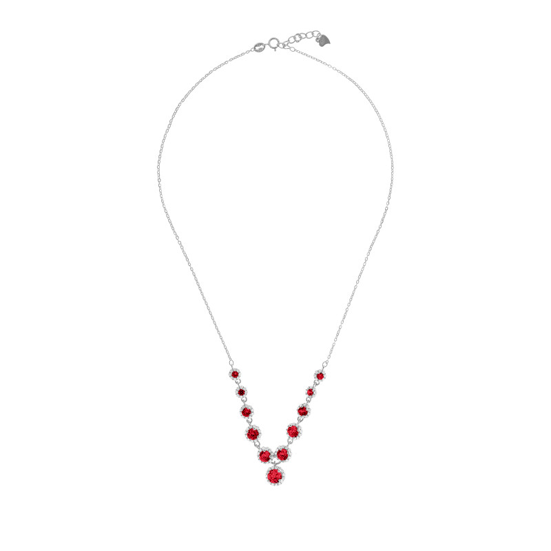 Srebrny naszyjnik Czerwona Kaskada