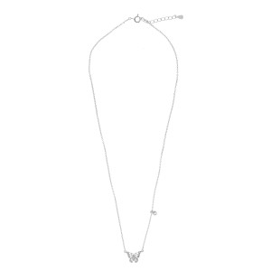 Srebrny naszyjnik 925 Srebrzysty Motyl