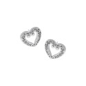 Srebrne 925 kolczyki Dwa Kwiaty