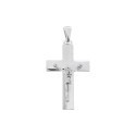Srebrna zawieszka 925 Krzyżyk Satyna