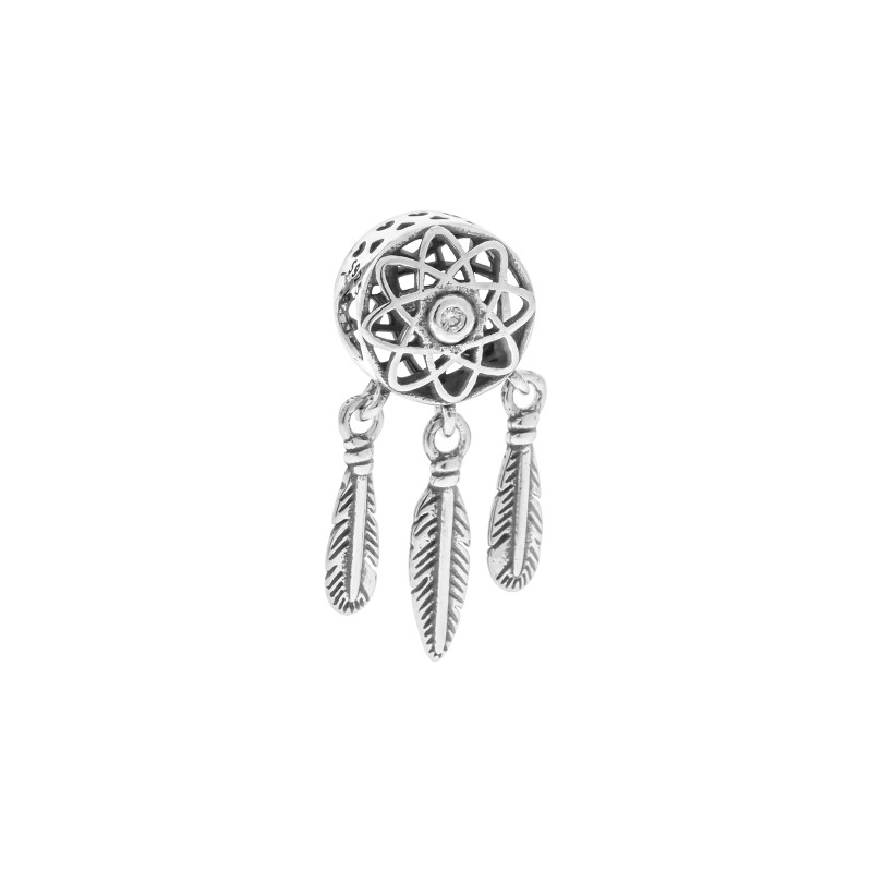 Srebrna zawieszka 925 Charms Łapacz Ażurowy