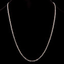 Srebrny łańcuszek 925 figaro rodowany