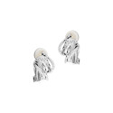 Srebrne kolczyki 925 Klipsy Owal