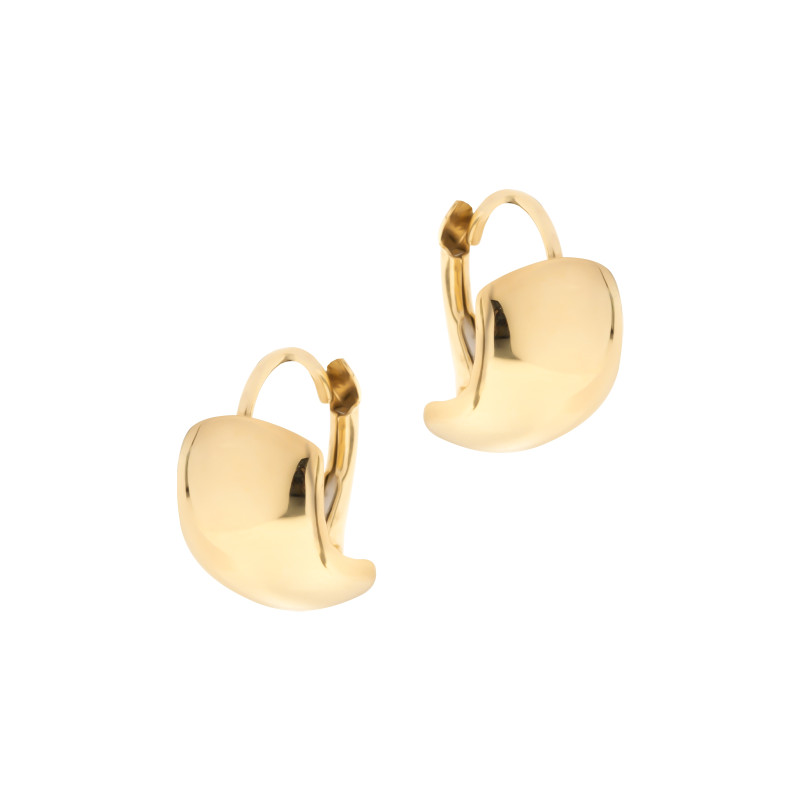 Złote kolczyki 585 Zwinięte Blaszki