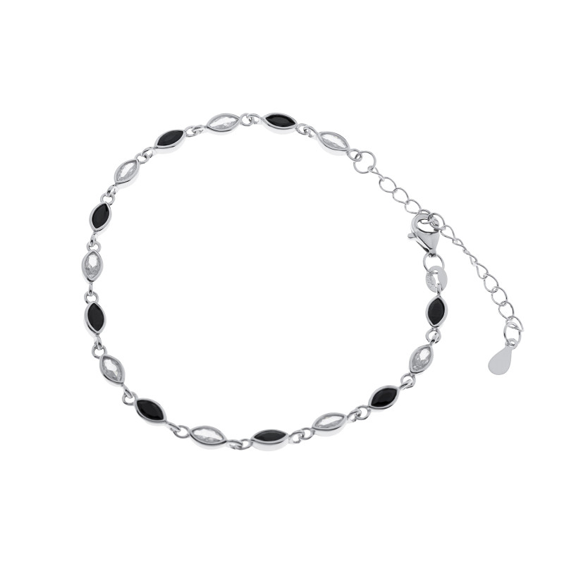 Srebrna 925 bransoletka Eleganckie Łzy