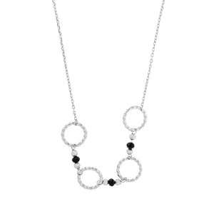 Srebrny naszyjnik 925 Okręgi Elegancji