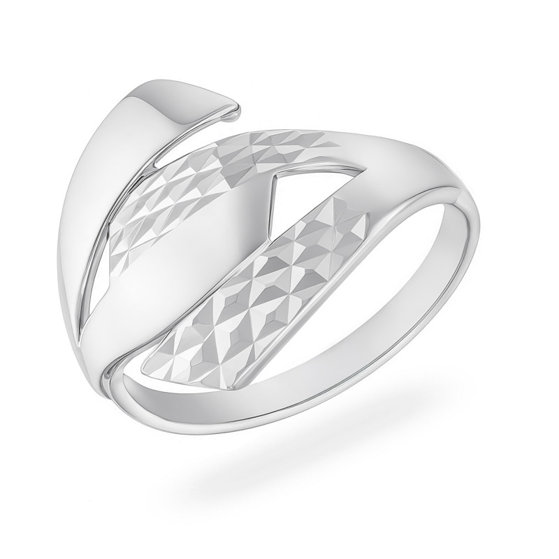 Srebrny Pierścionek 925 Geometryczny Blask