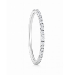 Srebrny Pierścionek 925 Delikatna Obrączka Cyrkonie
