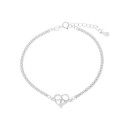 Srebrna 925 bransoletka Wieczne Serce