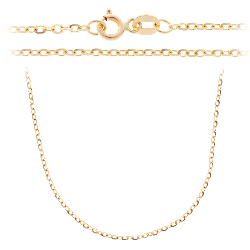 Złoty Łańcuszek 585 Rolo Prezent 50 cm